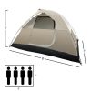 4 Person Tent, Waterproof Dome Tent for Camping with Detachable Rain Cover and Carry Bag