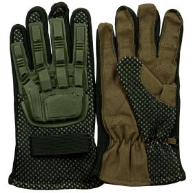 FULL FINGER TACTICAL ENGAGEMENT GLOVE (Option: OLIVE DRAB L)