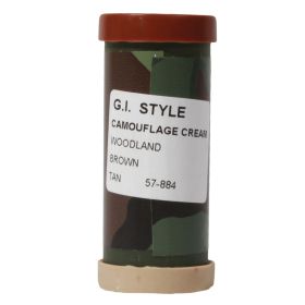 GI STYLE FACE PAINT TUBE (Option: BLACK & BROWN)