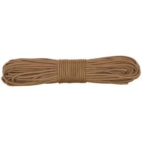 NYLON BRAIDED CORD (Option: 100' HANK  COYOTE (TAN))