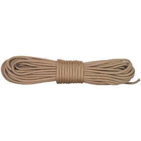 NYLON BRAIDED CORD (Option: 100' HANK  TAN)