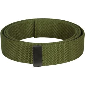 44" COTTON WEB BELT, 12 PACK OPEN FACE BKL (Option: OLIVE DRA)