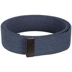 54" COTTON WEB BELT, 12 PACK BRASS BKL (Option: NAVY)